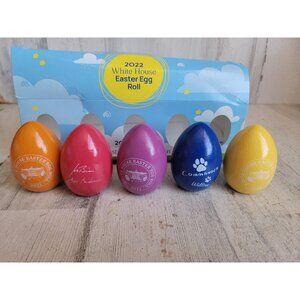 White house‎ Easter egg roll rainbow Wooden set collectible